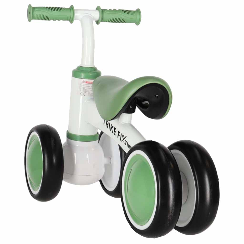 Bērnu līdzsvara ritenis Trike Fix Tiny V2, zaļš&balts