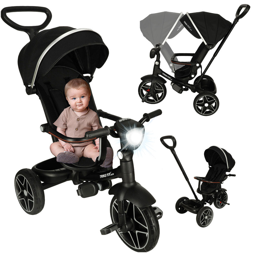 Trike Fix Elite, 2in1, melns, Nr.3883