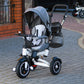 Trike Fix trīsritenis V3, 360° krēsla apgriešana, pelēks