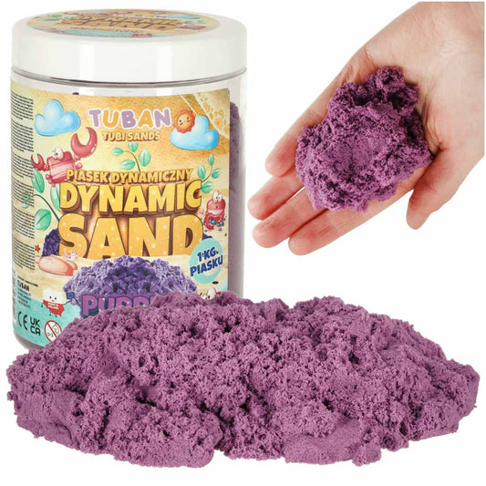 Kinētiskās smiltis, Tuban, 1kg, violetas